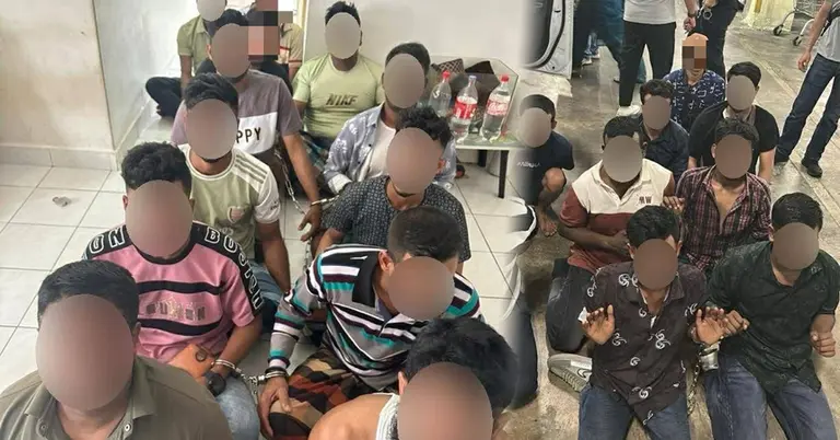 মালয়েশিয়া থেকে আটককৃতদের একাংশ